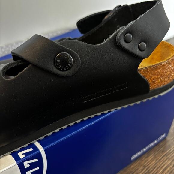 NEW Birkenstock Kay SL Black Leather - Size 40 - Picture 4 of 8